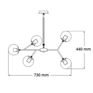 PENDENTE COLUMBA 10 LAMP 7