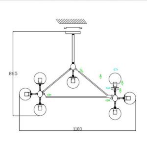 VOLANS DOURADO 10 LAMP 4