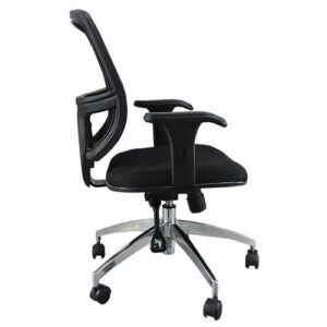 cadeira-diretor-para-escritorio-ergonomica-base-giratoria-aluminio-tela-mesh-call-chair-preta-lado