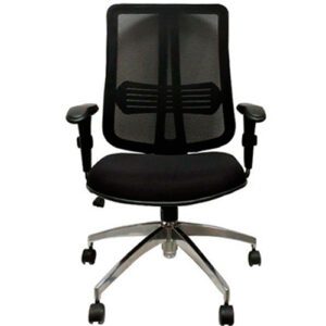 cadeira-diretor-para-escritorio-ergonomica-base-giratoria-aluminio-tela-mesh-paradise-preta-frontal