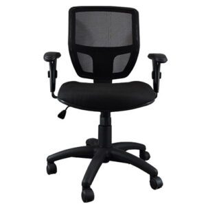 cadeira-diretor-para-escritorio-ergonomica-base-giratoria-nylon-tela-mesh-cayman-plus-preta-frontal