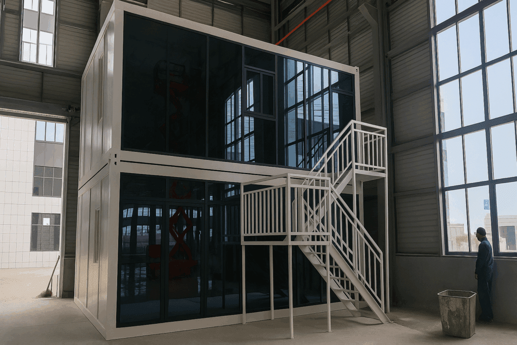 Casa Modular Container Com Vidro 2P (3000mm x 7000mm x 2800mm) em Santa ...